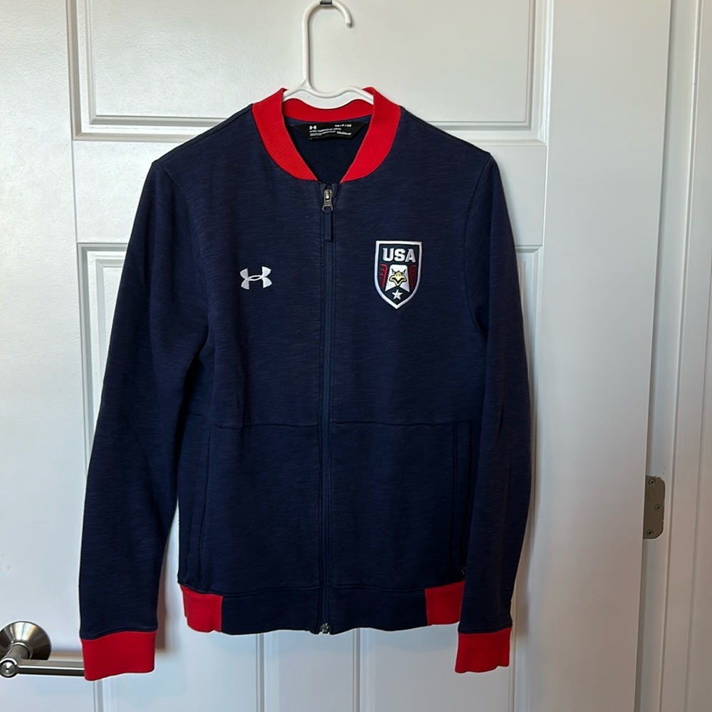 USA! Team USA sweat jacket from Under Armor - women’s size S
